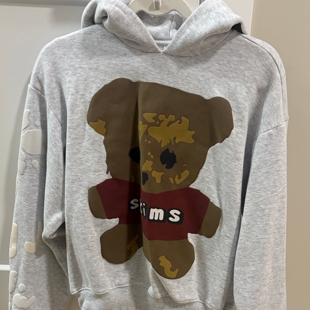 Skims Hoodie with Graphic Bear and Red Shirt size small. Like new. Fast ship